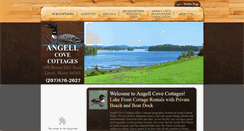 Desktop Screenshot of angellcovecottages.com