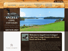 Tablet Screenshot of angellcovecottages.com